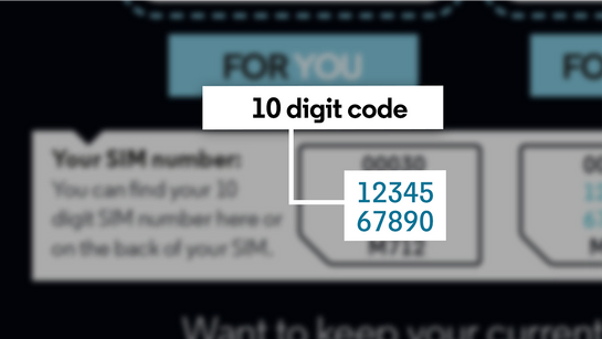 How to find your SIM number